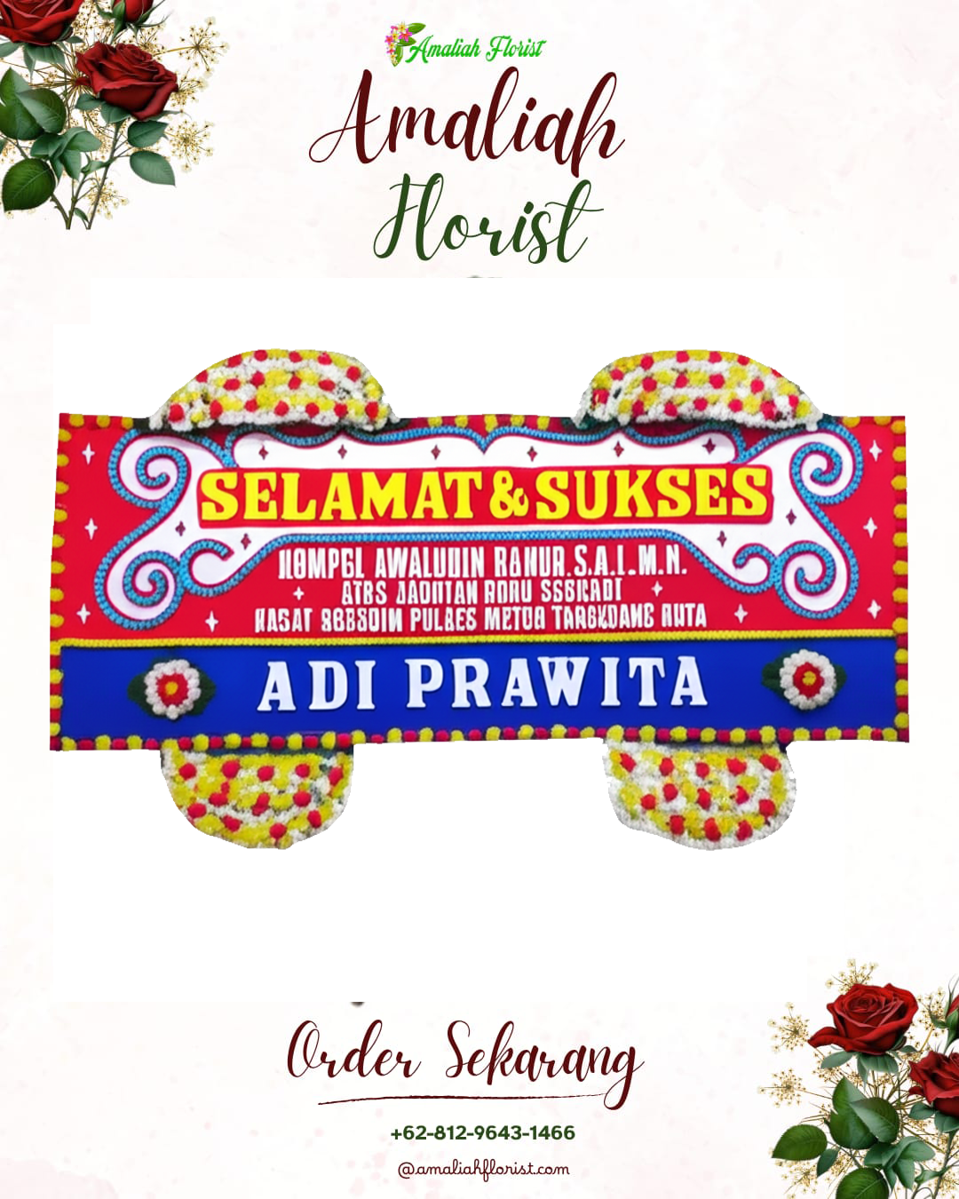 Papan Bunga Ucapan Selamat Mojoanyar