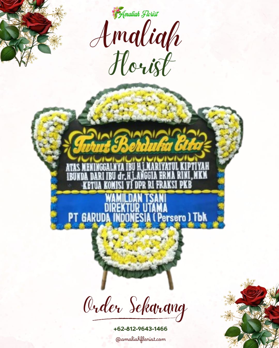 Papan Bunga Duka Mojoanyar